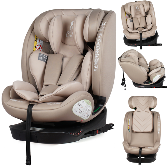 For Your Little One AllStage 360 0/1/2/3 ISOFIX I-Size Car Seat - Latte Beige (Birth-12 Years)
